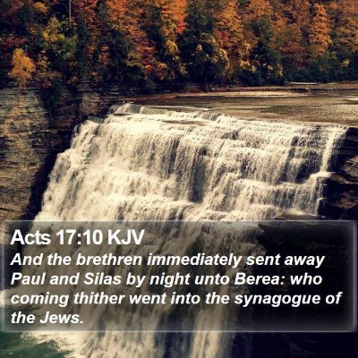 Acts 17:10 KJV Bible Verse Image
