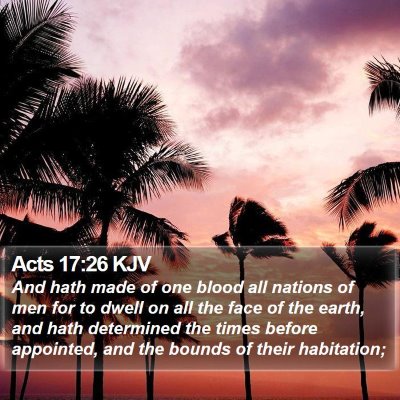 Acts 17:26 KJV Bible Verse Image