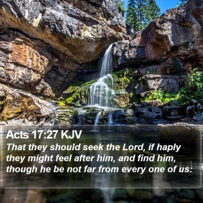 Acts 17:27 KJV Bible Verse Image