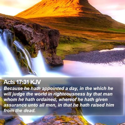 Acts 17:31 KJV Bible Verse Image