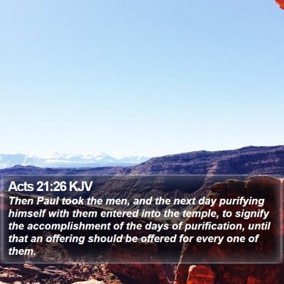 Acts 21:26 KJV Bible Verse Image