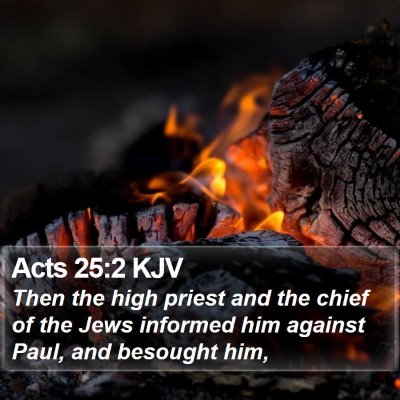 Acts 25:2 KJV Bible Verse Image