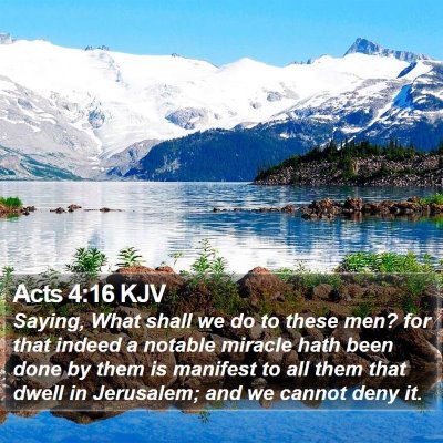 Acts 4:16 KJV Bible Verse Image