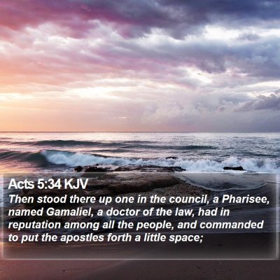 Acts 5:34 KJV Bible Verse Image