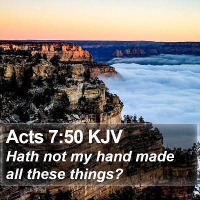 Acts 7:50 KJV Bible Verse Image