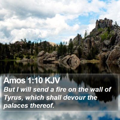 Amos 1:10 KJV Bible Verse Image