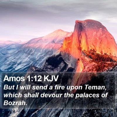 Amos 1:12 KJV Bible Verse Image