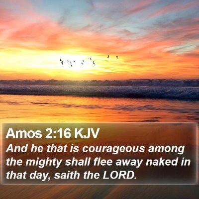 Amos 2:16 KJV Bible Verse Image