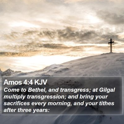 Amos 4:4 KJV Bible Verse Image