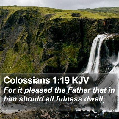 Colossians 1:19 KJV Bible Verse Image