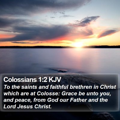 Colossians 1:2 KJV Bible Verse Image