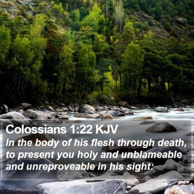 Colossians 1:22 KJV Bible Verse Image