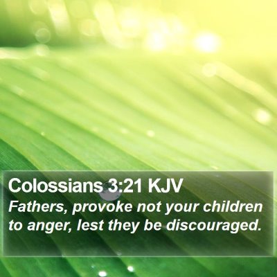 Colossians 3:21 KJV Bible Verse Image