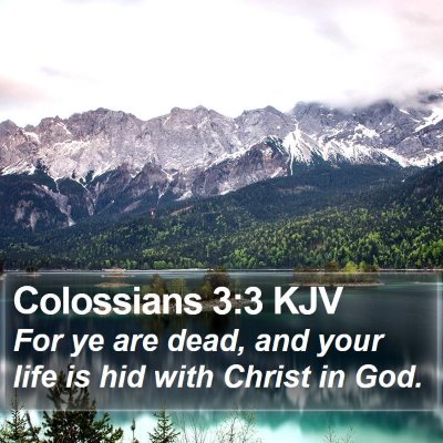 Colossians 3:3 KJV Bible Verse Image