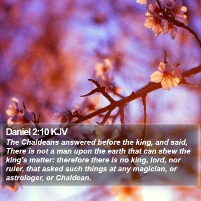 Daniel 2:10 KJV Bible Verse Image