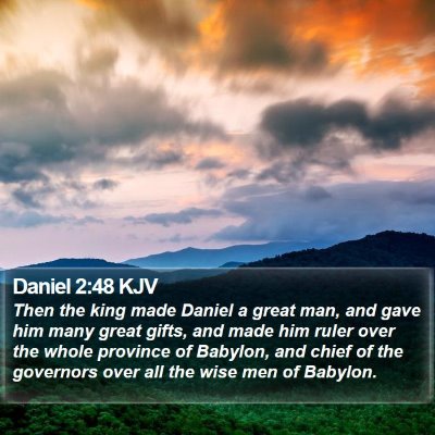 Daniel 2:48 KJV Bible Verse Image