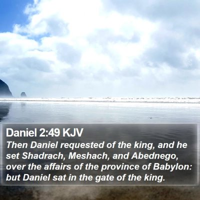 Daniel 2:49 KJV Bible Verse Image