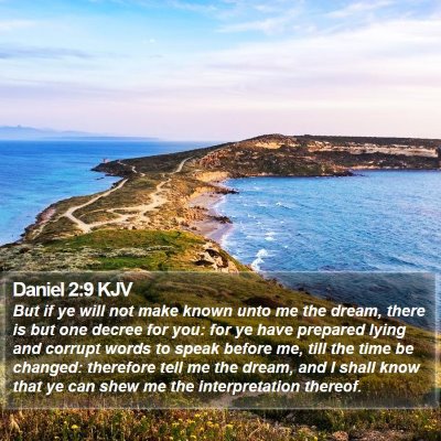 Daniel 2:9 KJV Bible Verse Image