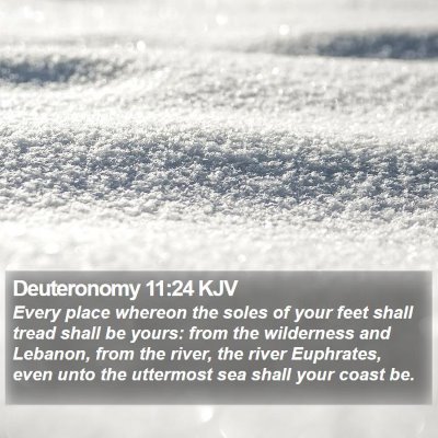 Deuteronomy 11:24 KJV Bible Verse Image