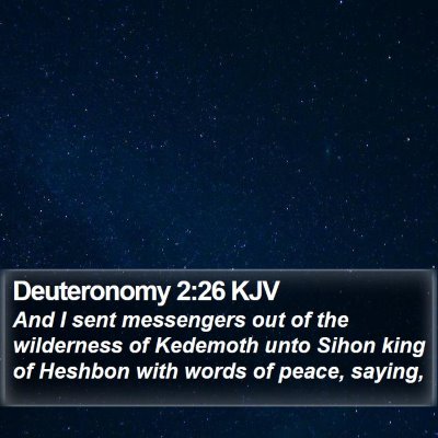 Deuteronomy 2:26 KJV Bible Verse Image