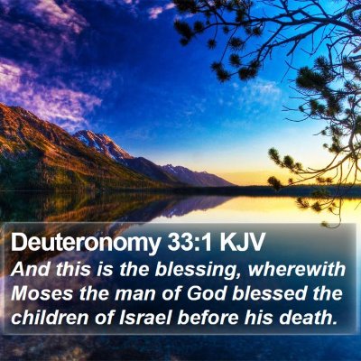 Deuteronomy 33:1 KJV Bible Verse Image