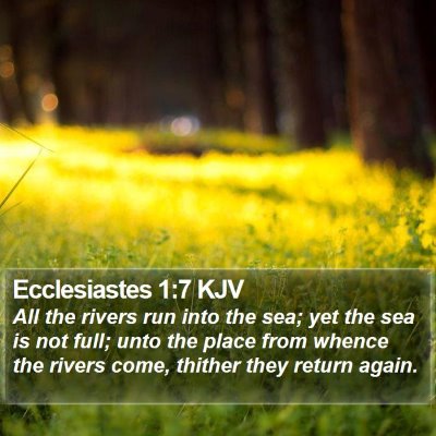 Ecclesiastes 1:7 KJV Bible Verse Image