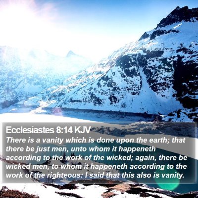 Ecclesiastes 8:14 KJV Bible Verse Image