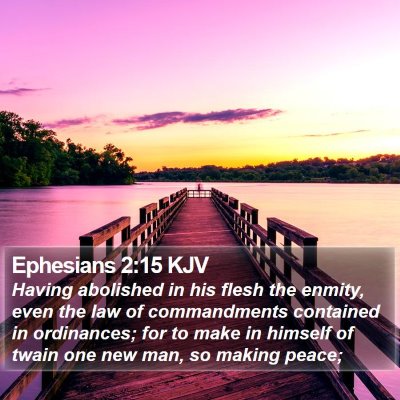 Ephesians 2:15 KJV Bible Verse Image