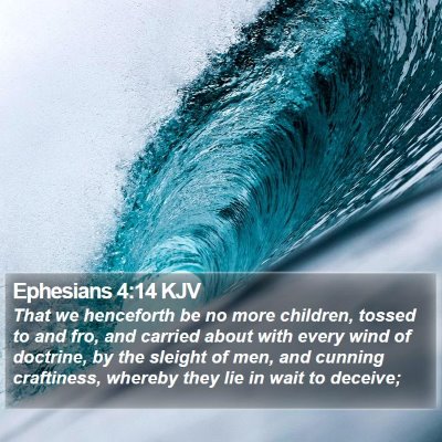 Ephesians 4:14 KJV Bible Verse Image
