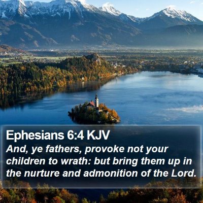Ephesians 6:4 KJV Bible Verse Image