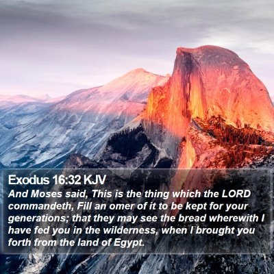 Exodus 16:32 KJV Bible Verse Image