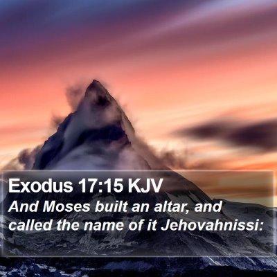 Exodus 17:15 KJV Bible Verse Image