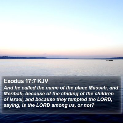 Exodus 17:7 KJV Bible Verse Image