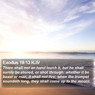 Exodus 19:13 KJV Bible Verse Image