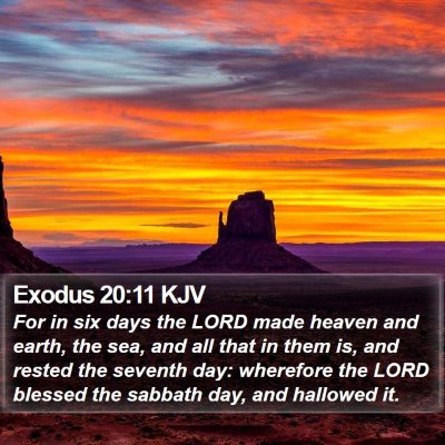 Exodus 20:11 KJV Bible Verse Image