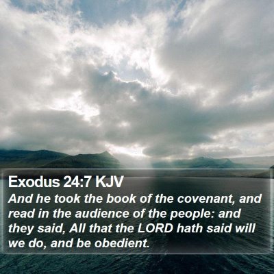 Exodus 24:7 KJV Bible Verse Image