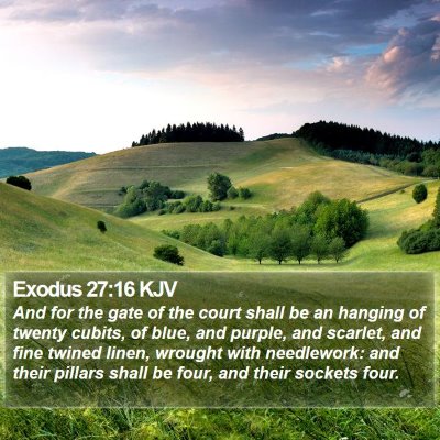 Exodus 27:16 KJV Bible Verse Image
