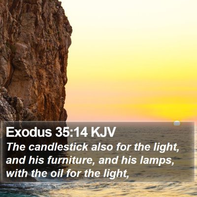 Exodus 35:14 KJV Bible Verse Image