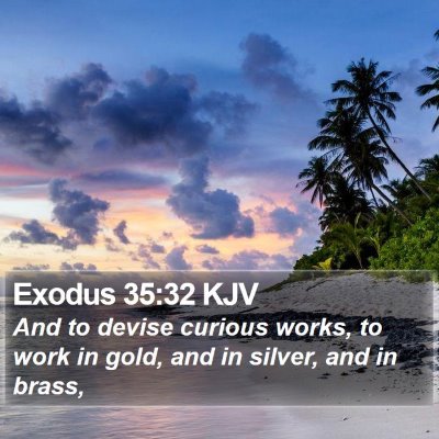 Exodus 35:32 KJV Bible Verse Image