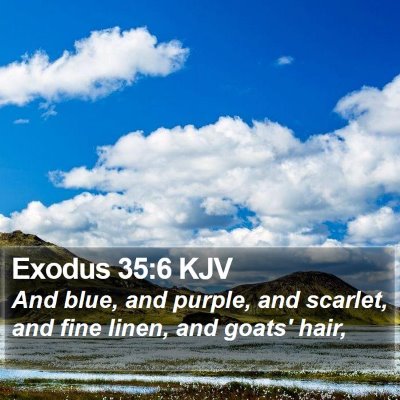 Exodus 35:6 KJV Bible Verse Image