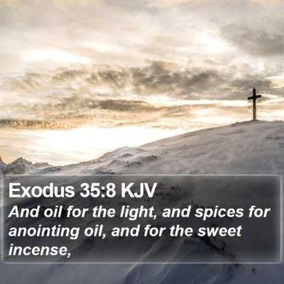 Exodus 35:8 KJV Bible Verse Image