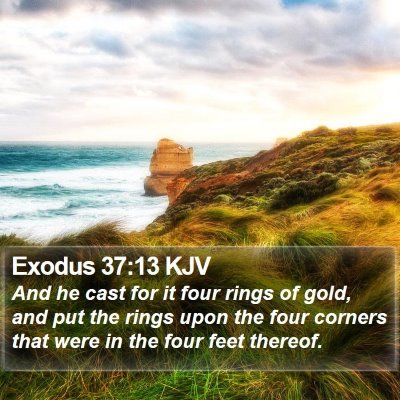 Exodus 37:13 KJV Bible Verse Image