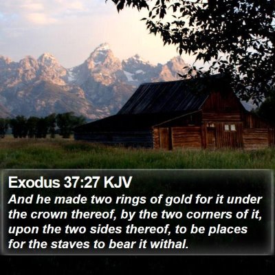 Exodus 37:27 KJV Bible Verse Image