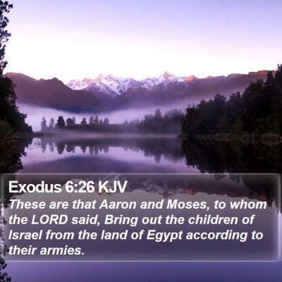 Exodus 6:26 KJV Bible Verse Image