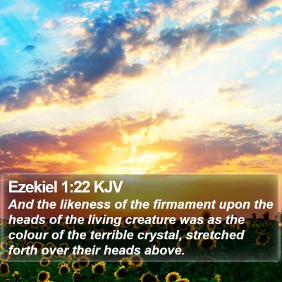 Ezekiel 1:22 KJV Bible Verse Image