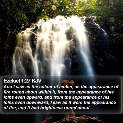 Ezekiel 1:27 KJV Bible Verse Image