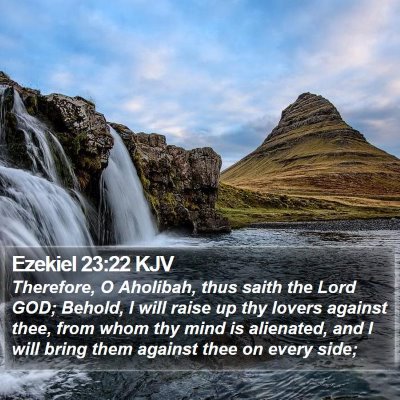 Ezekiel 23:22 KJV Bible Verse Image