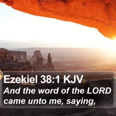 Ezekiel 38:1 KJV Bible Verse Image