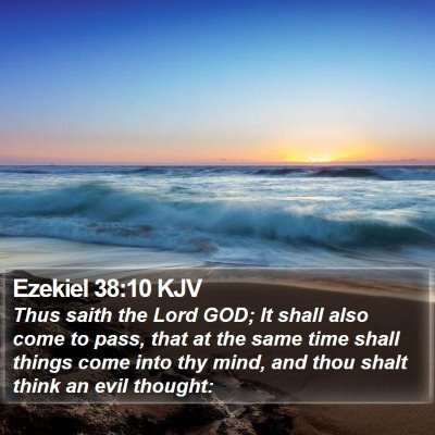Ezekiel 38:10 KJV Bible Verse Image