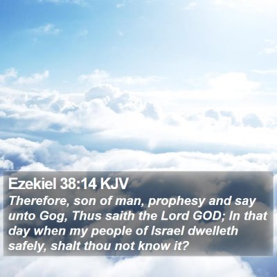 Ezekiel 38:14 KJV Bible Verse Image